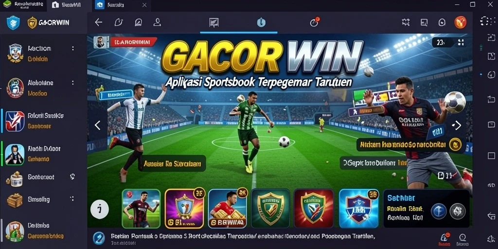 Tampilan gameplay menarik dalam aplikasi Sportsbook GACORWIN.