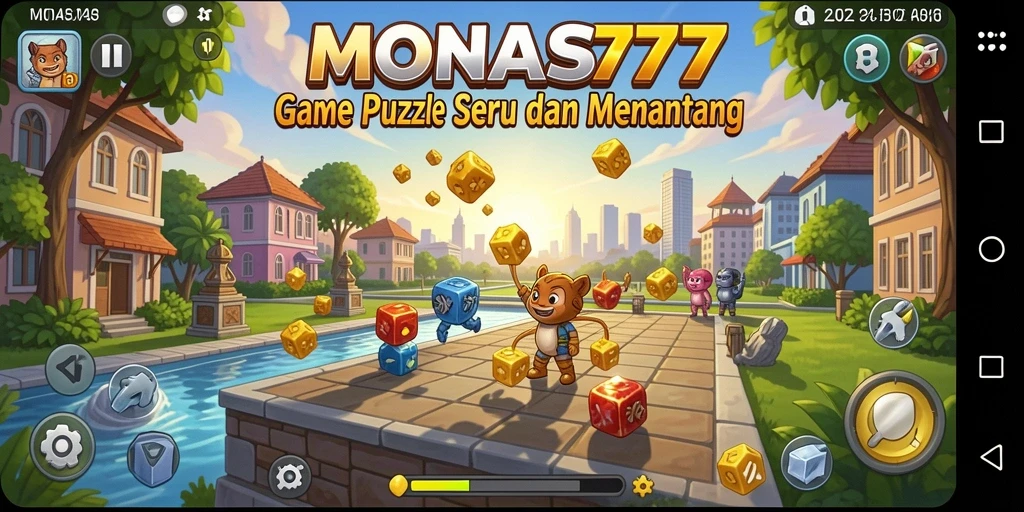 Screenshot gameplay MONAS77 menampilkan tantangan Puzzle yang menarik.