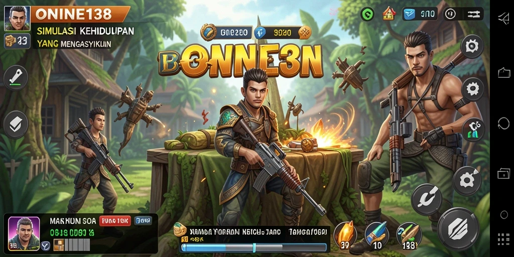 Tampilan gameplay ONINE138 yang menarik dan dinamis.