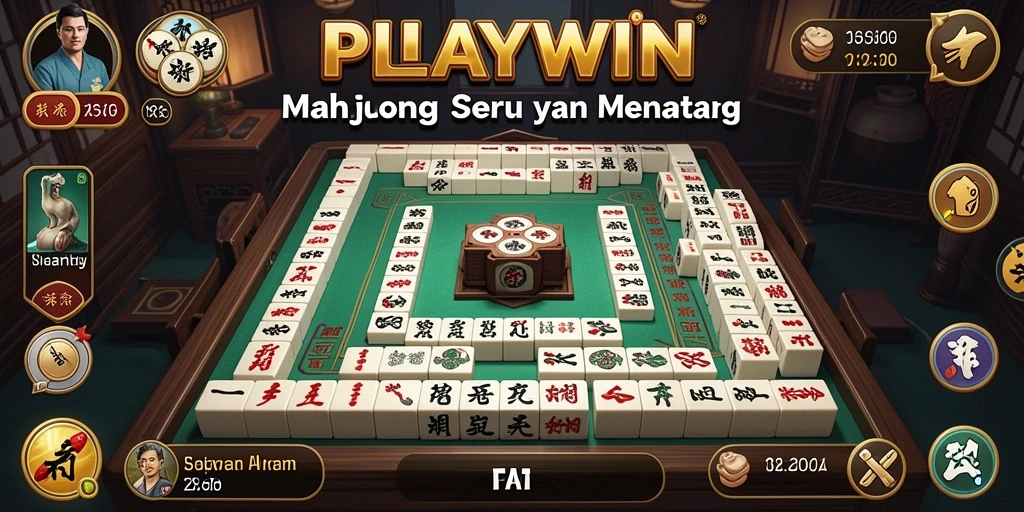 Tampilan gameplay Mahjong yang menarik dan menantang.