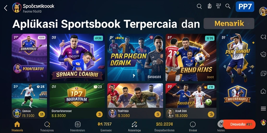 Tampilan gameplay PP7 yang menarik dan interaktif dalam taruhan olahraga.