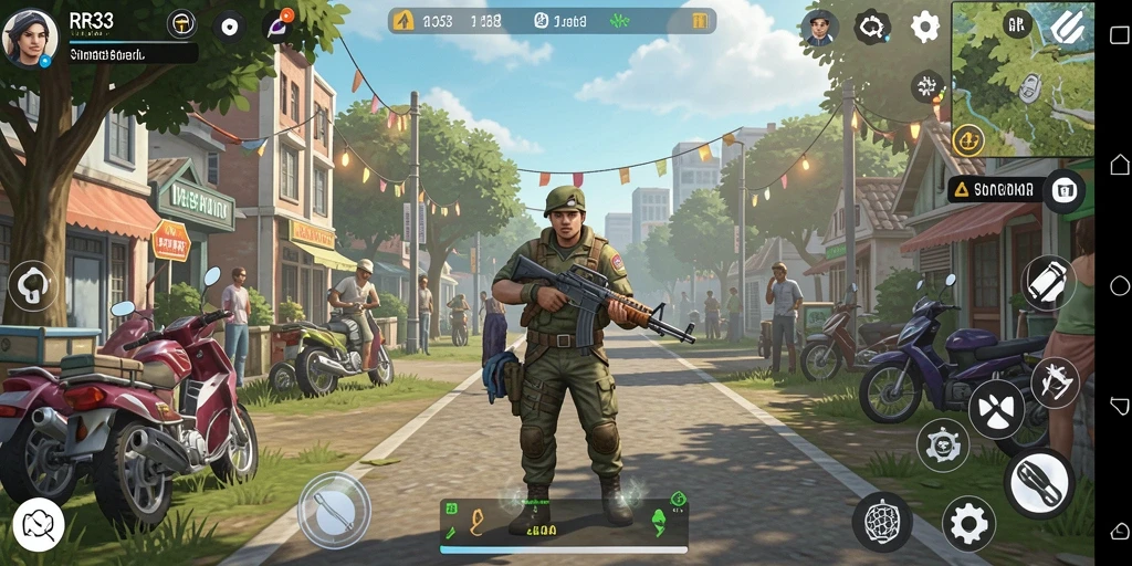 Tampilan gameplay menarik dari RR33 yang menghadirkan simulasi kehidupan.