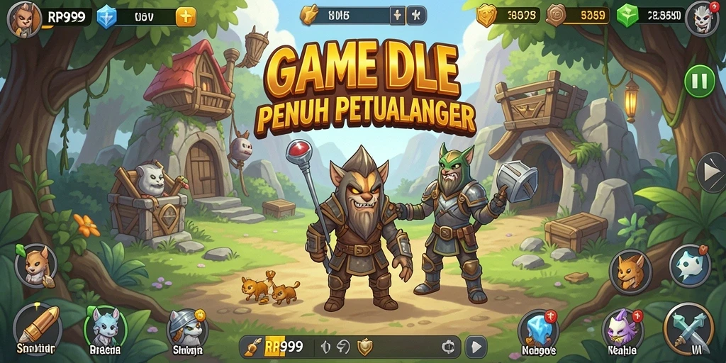 Gameplay RR999 yang menarik dengan elemen Idle yang seru.