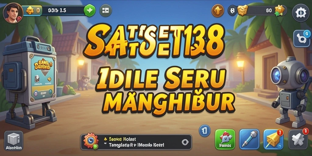 Screenshot gameplay utama SATSET138 yang menunjukkan aktivitas Idle yang mengasyikkan.